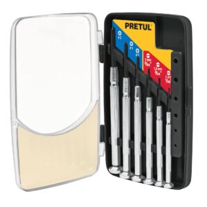 Juego con desarmadores de presicion 6 piezas