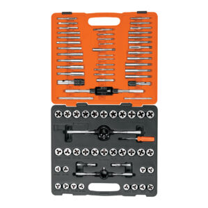 Juego de machuelos y tarrajas 76 piezas