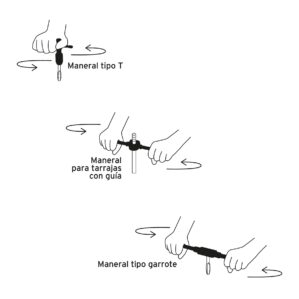 Juego de machuelos y tarrajas 76 piezas
