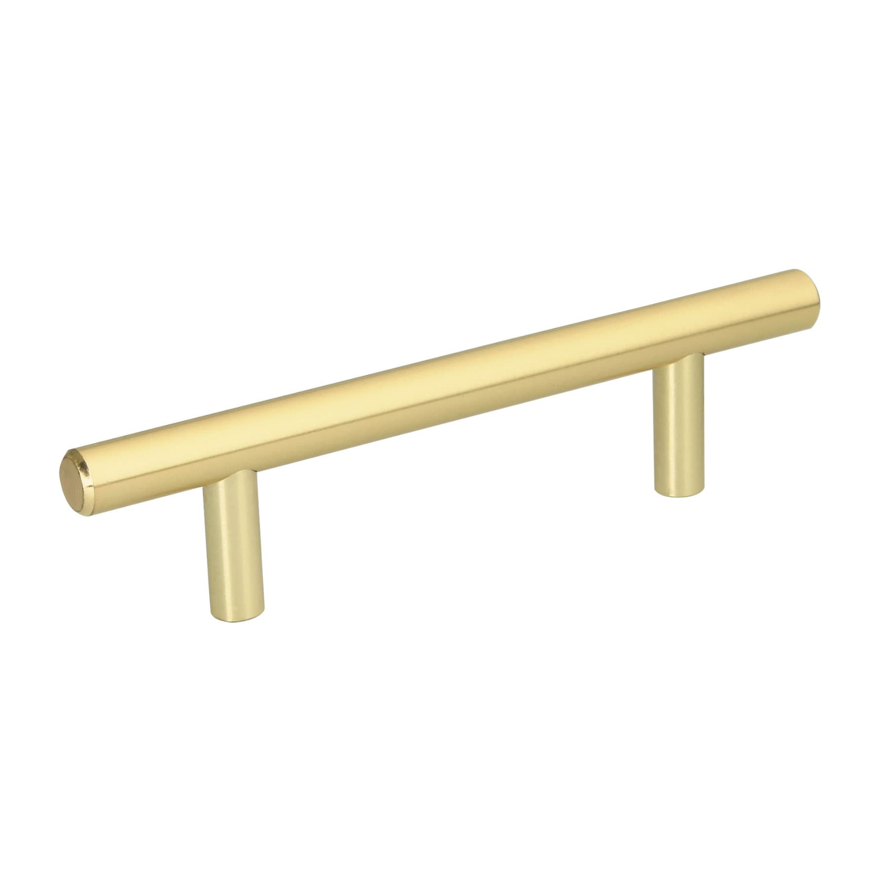 Jaladera laton brillante estilo Cilindro Largo 96mm