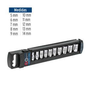 Juego de 10 dados milimetricos cuadro 1/4