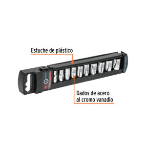 Juego de 10 dados standard cuadro 1/4"