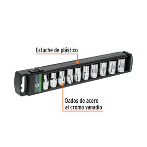 Juego de 10 dados de punta torx 1/2