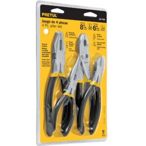 Juego de pinzas 4 piezas Pretul