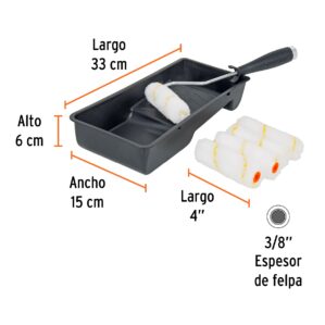 Kit de rodillo para pintar 4