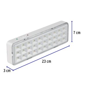 Lampara de emergencia recargable 220lm de 30 Leds
