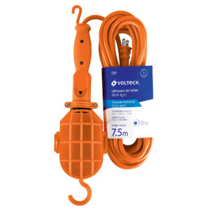 Porta Lampara extension de taller con canastilla plastica de 7.5m