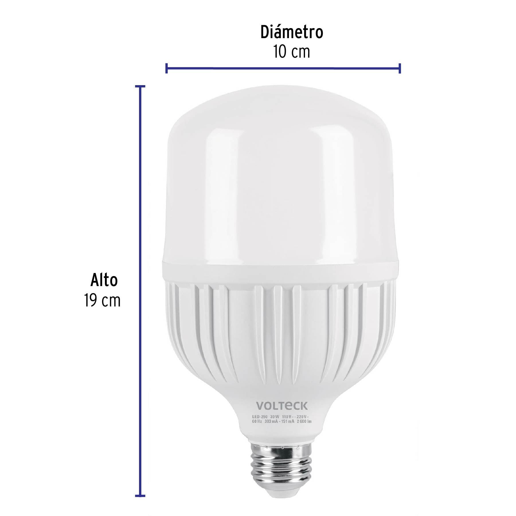 Foco Lampara LED 30W Alta potencia Luz de dia