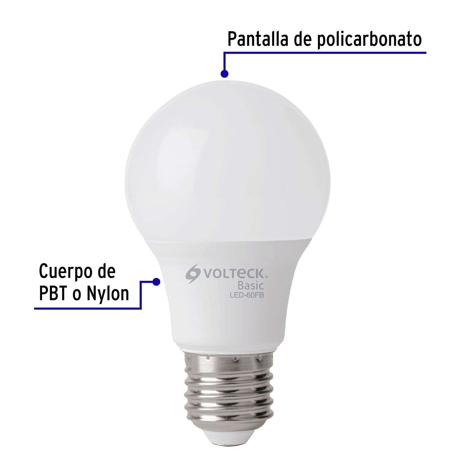 Pack 4 Piezas de Foco Lampara LED 8W Luz de dia