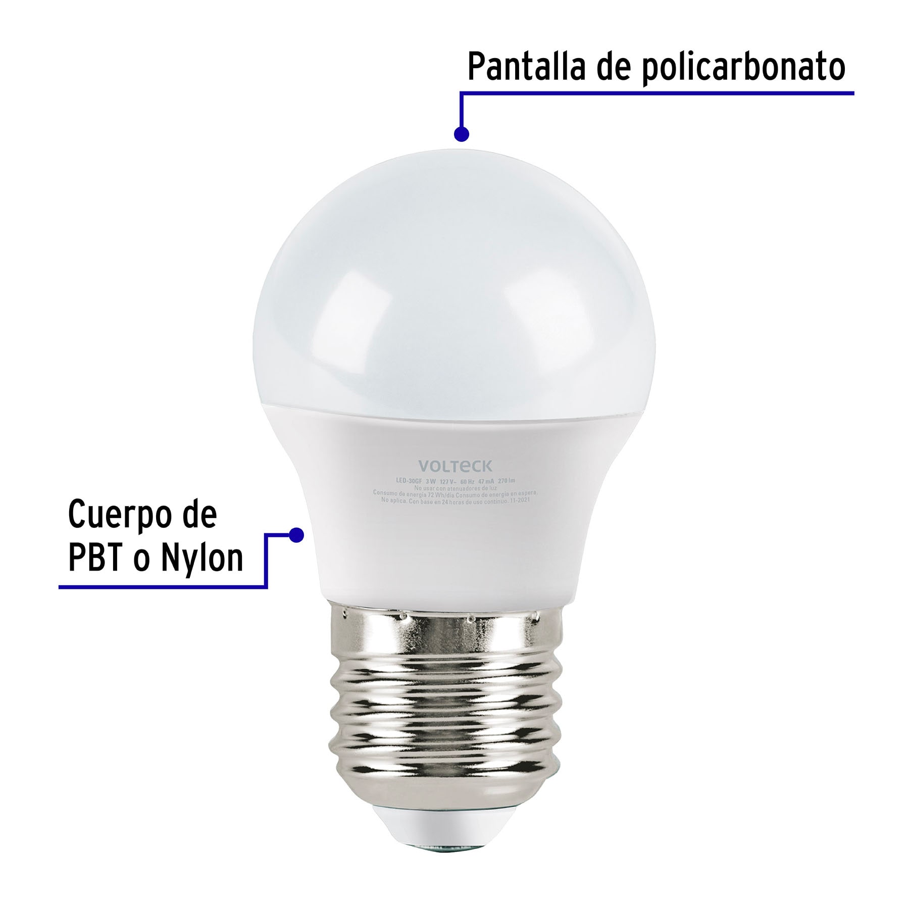 Pack 4 Piezas de Foco Lampara LED 10W Luz Calida