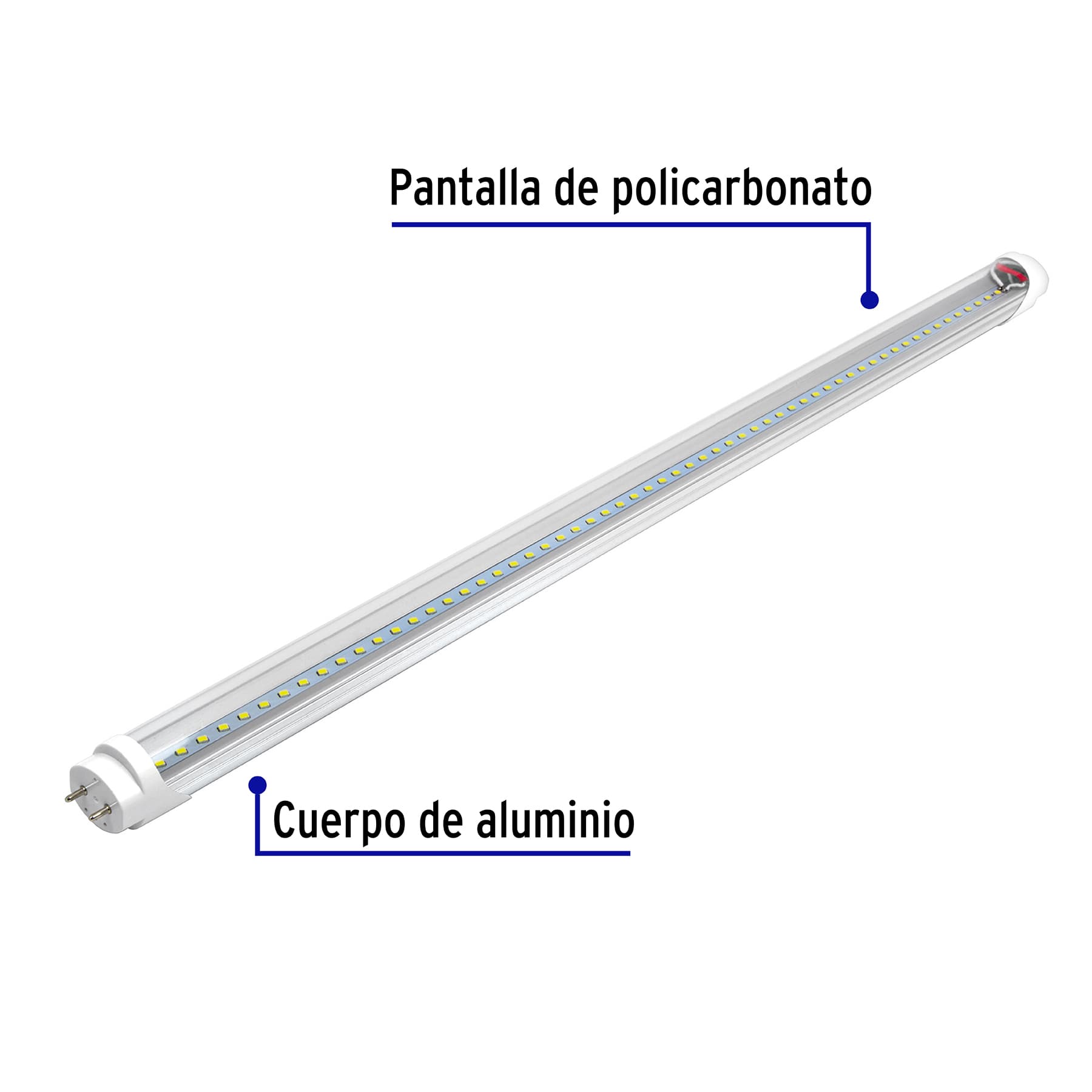 Lampara Tubo LED T8 Base G13 de 9w 60cm