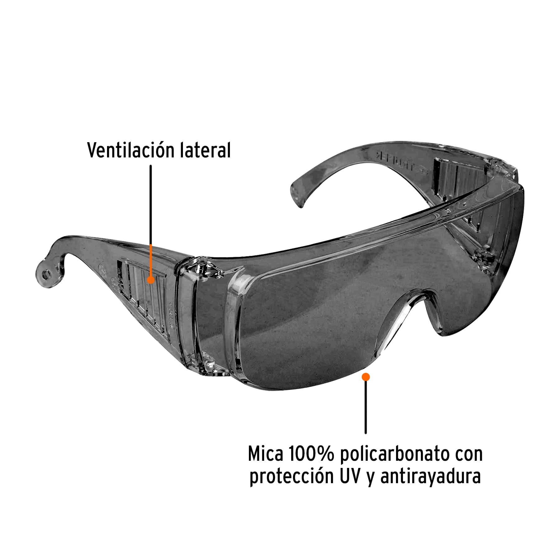 Lentes de seguridad mica gris Safe