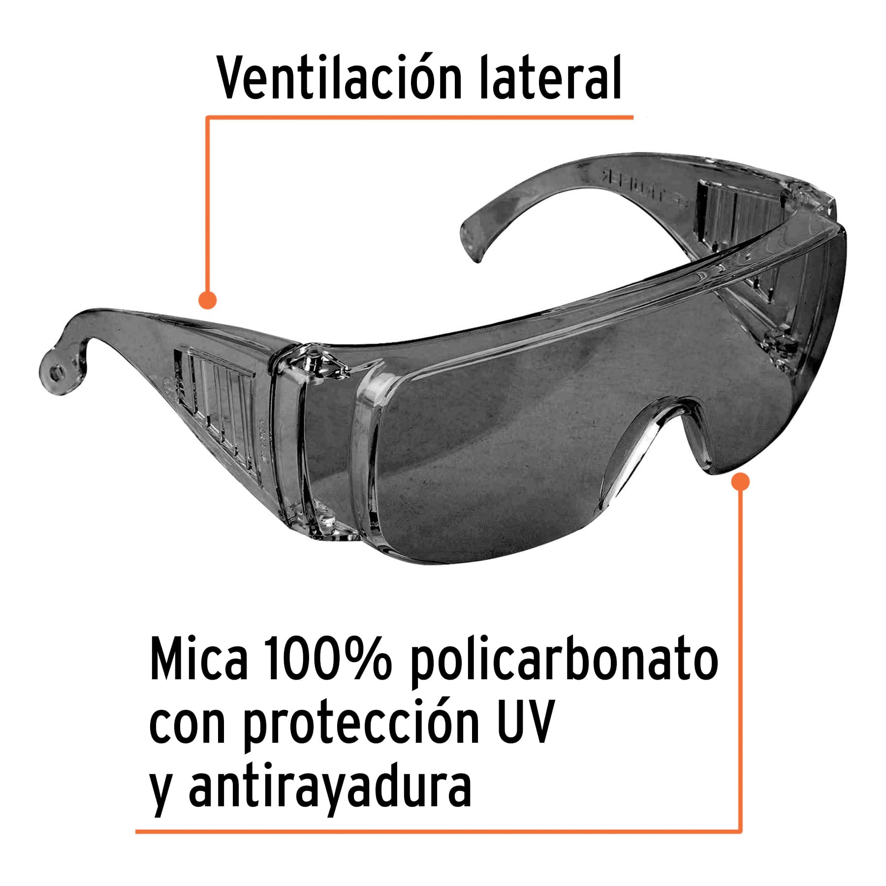 Lentes de seguridad mica gris Safe