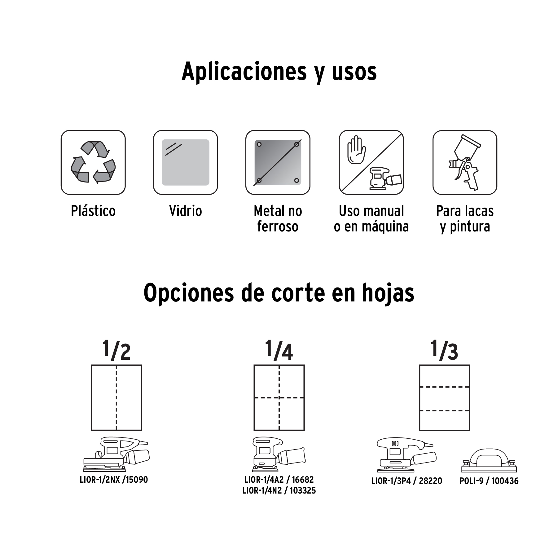 Lija de agua, grano 360