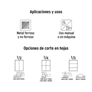 Lija de esmeril grano 36