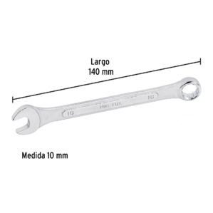 Llave combinada 10mmx140 mm Pretul
