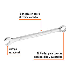 Llave combinada Extralarga de 9/16" Truper