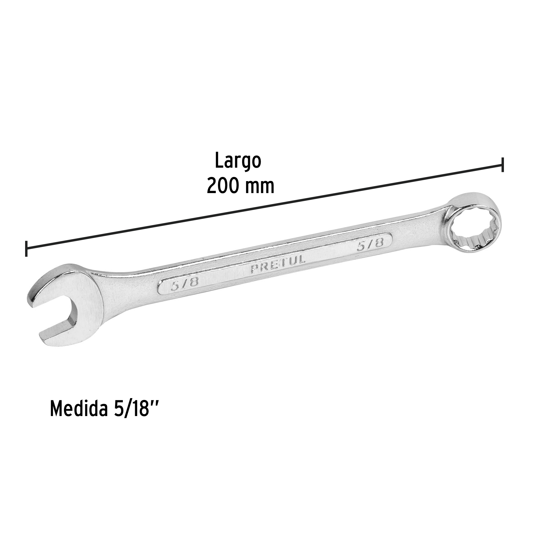 Llave combinada 5/8" Pretul