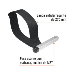 Llave de banda nailon filtro de aceite hasta 15cm