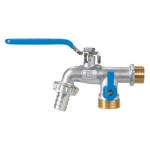 Llave de esfera Nariz Manguera Dual 3/4