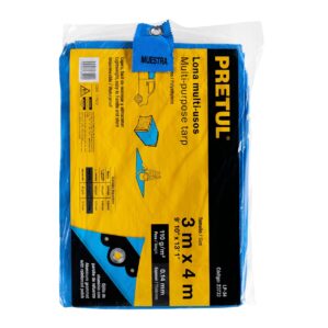 Lona Basica 3x4m Azul Pretul