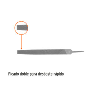 Lima plana bastarda de 12