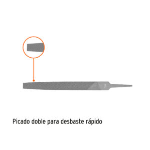 Lima plana muza de 8