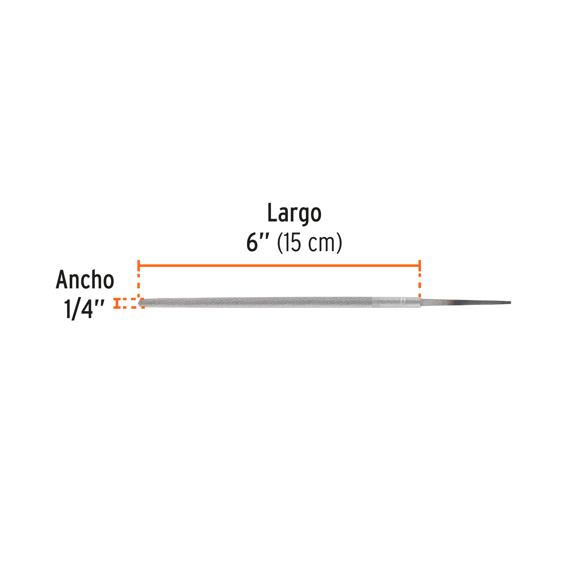 Lima redonda muza Fina 6"