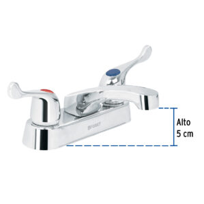 Mezcladora para lavabo Cuerpo Laton Nariz Larga