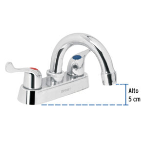 Mezcladora Lavabo Nariz Curva Basic