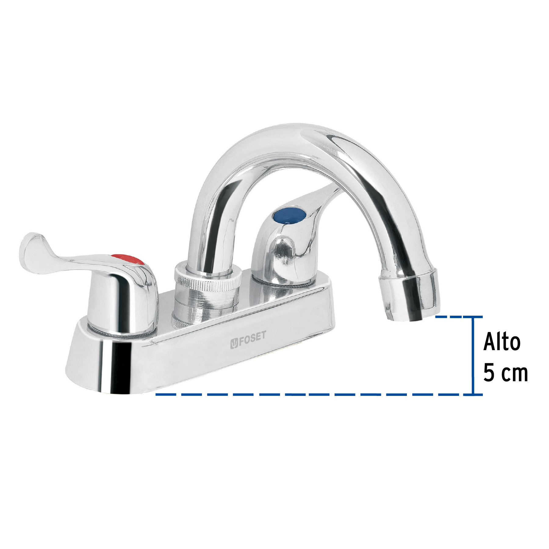 Mezcladora Lavabo Nariz Curva Basic