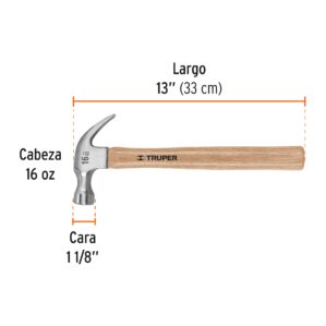 Martillo uña curva 16 oz