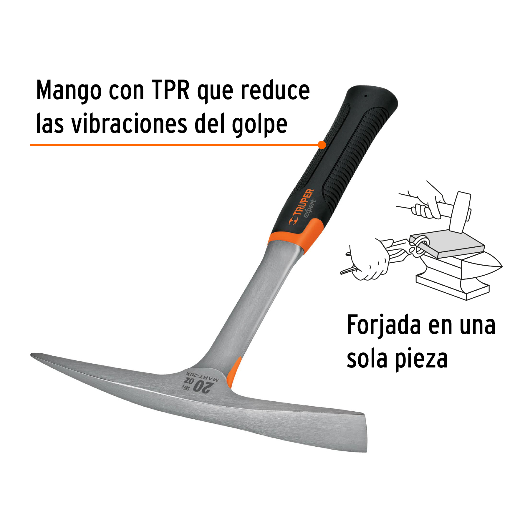 Martelina talacho pico Forjado Profesional