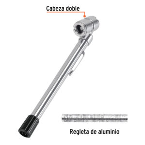 Calibrador Medidor de presion 120 lbs cabeza doble