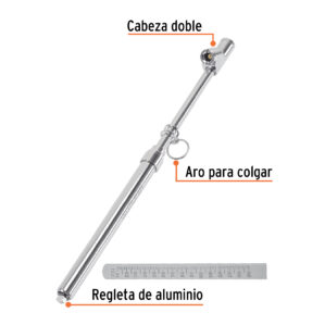 Medidor de aire 150 lbs cabeza doble Truper