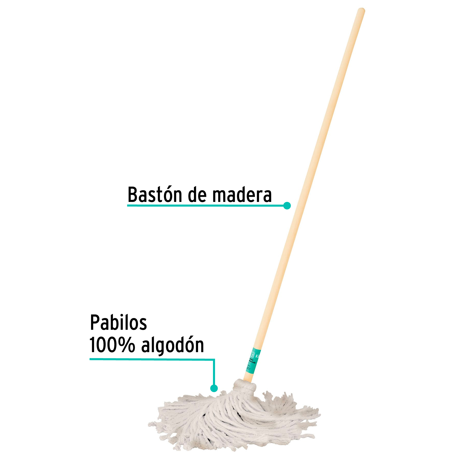 Trapeador tipo mechudo mediano 350g