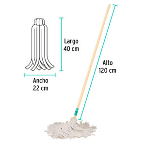 Trapeador tipo mechudo mediano 350g