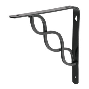 Mensula reforzada negra diseño trenza 8x8