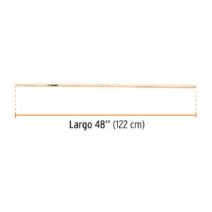 Mango de repuesto largo para rastrillo escoba de jardin 48