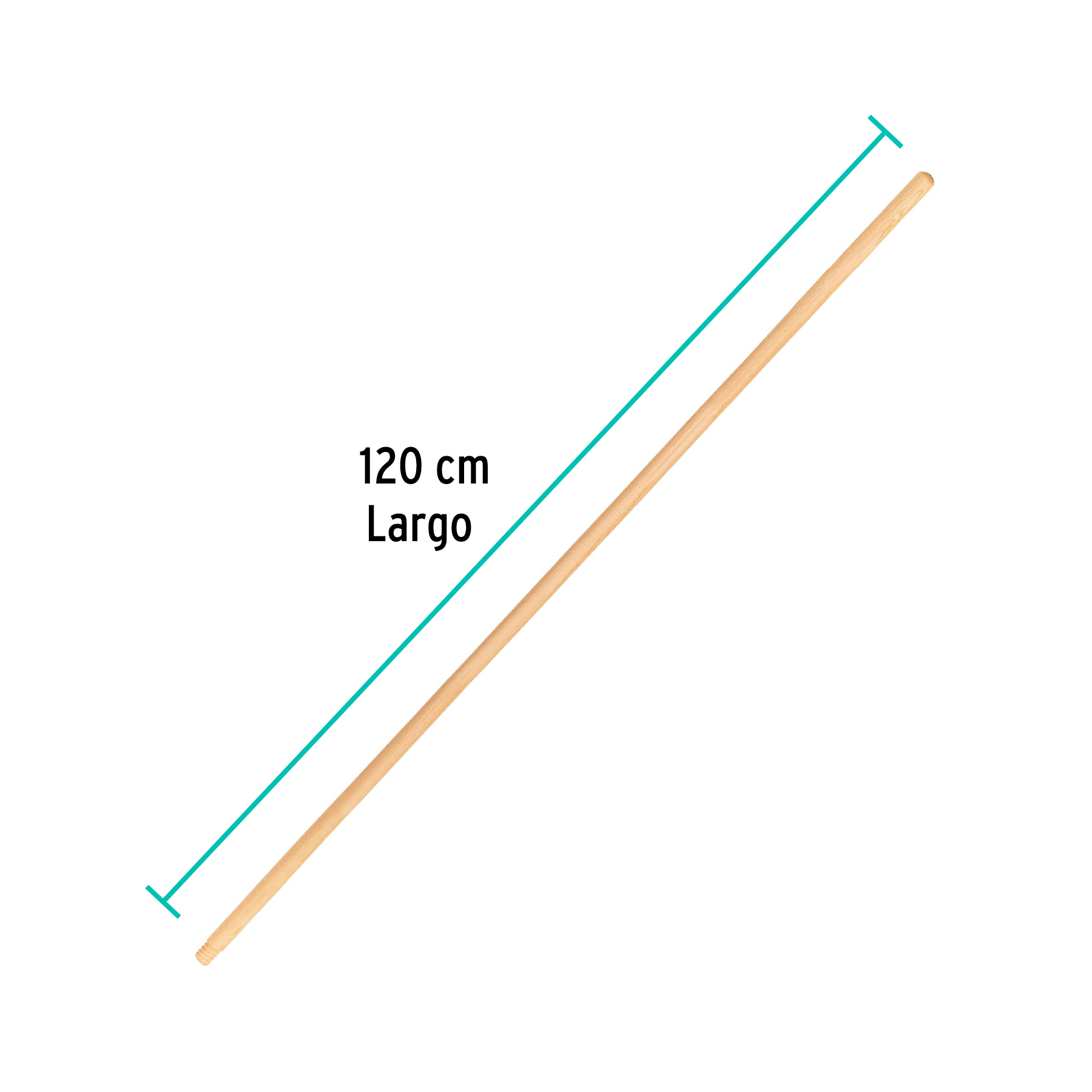 Mango palo de madera para Escobas