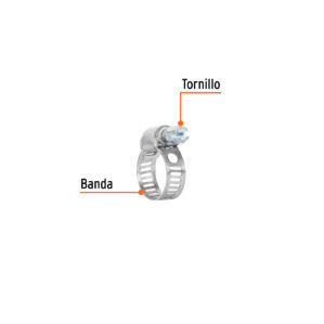 Pack de 4 Abrazadera sin Fin de 3/8" a 5/8"