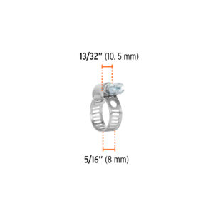 Pack de 4 Abrazadera sin Fin de 3/8