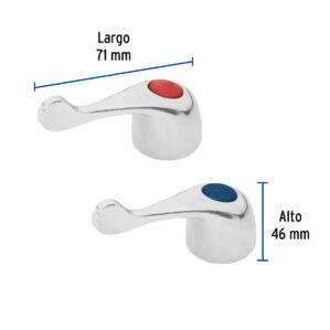 Juego 2 manerales Lavabo Fregadero Palanca Basic