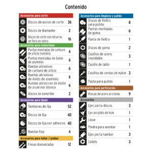 Kit 276 Accesorios para Herramienta Rotativa MotoTool