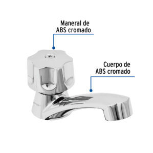 Llave individual para lavabo ABS Maneral hexagonal Basic