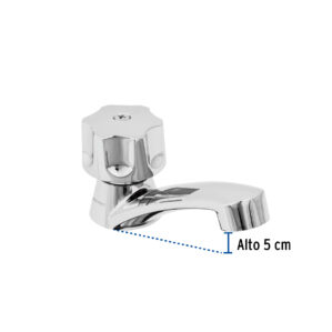 Llave individual para lavabo ABS Maneral hexagonal Basic