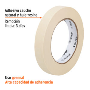 Cinta masking tape 1/2" x 50m