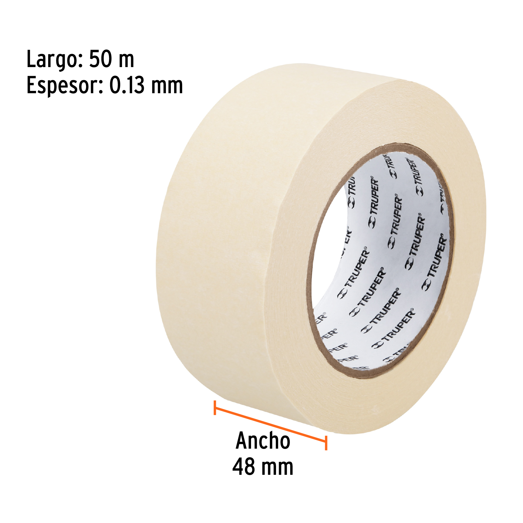 Cinta masking tape 2" x 50m