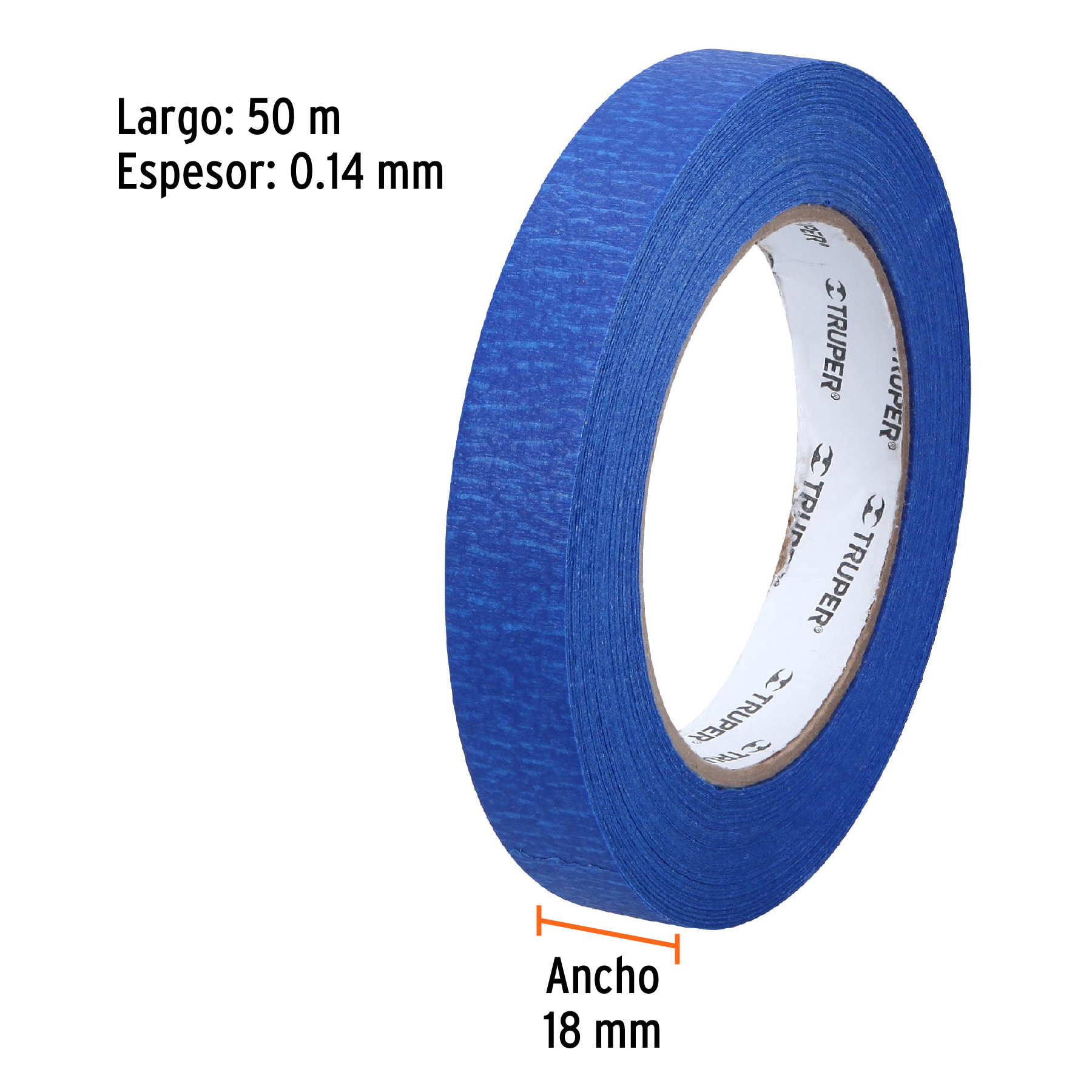Masking tape 3/4" de 50m azul para pintor