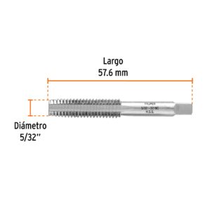 Machuelo semiconico 5/32" Cuerda Estandar Gruesa